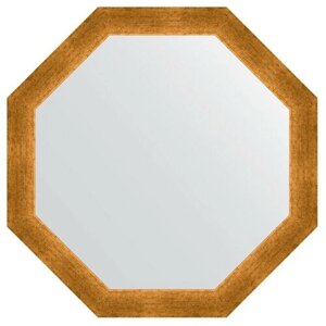 Зеркало в багетной раме Evoform - травленое золото 59 mm 65x65 cm