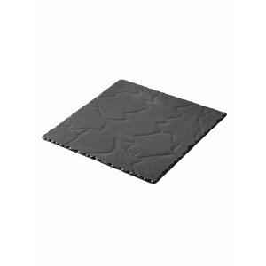 Блюдо для подачи квадратное Revol Basalt керамическое 25,5x25,5 см