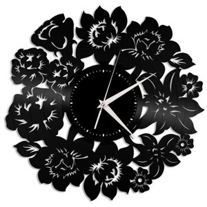 Часы из виниловой пластинки (c) VinylLab Декоративные