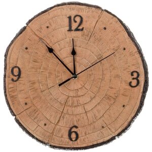 Часы настенные Lefard Tree, кварцевые, цвет: коричневый, 32 х 31 х 4 см