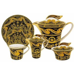 Чайный сервиз Royal Crown "Триумф", костяной фарфор, 21 предмет