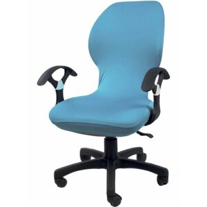 Чехол на компьютерное кресло гелеос 716, голубой