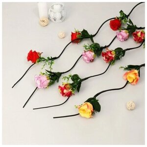 Декор тинги "Роза с мелкими цветочками" 150 см (фасовка 5 шт, цена за 1шт) микс