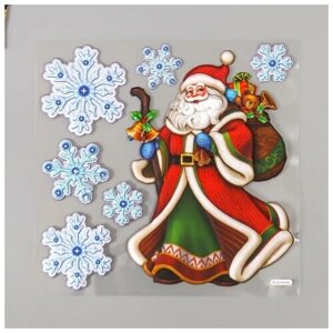 Декоративная наклейка "Дедушка Мороз" 18х18 см