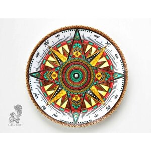 Декоративная тарелка "Многовековой Компас" Декор на стену