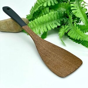 Деревянная лопатка для кухни 32,5*7,5, кулинарная лопатка для посуды, деревянная ложка для кухни