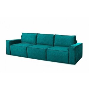 Диван-кровать прямой диван модульный Лофт 3 модуля Еврокнижка с наполнением из инновационной высокоэластичной пены Elax, ткань микровелюр 340/677