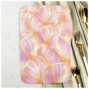 Доска разделочная Tropical Leaf Pink, 30 х 20 см