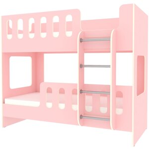 Двухъярусная кровать ДС-20 Розовый 80x180