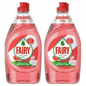 Fairy Средство для мытья посуды Fairy Platinum Арбуз, 430 мл