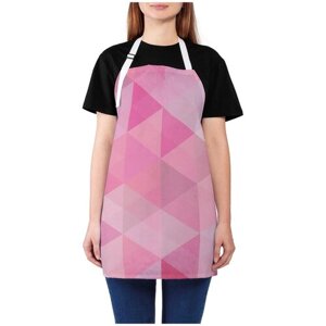 Фартук женский для готовки JoyArty "Градиент треугольников", универсальный размер