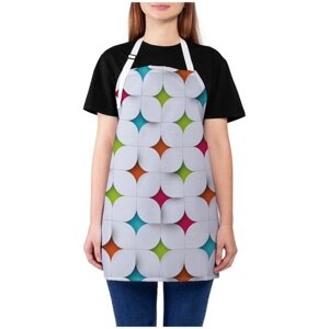 Фартук женский для готовки JoyArty "Разноцветные звезды", универсальный размер