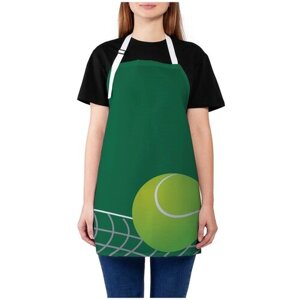 Фартук женский JoyArty для готовки "Теннисный мяч", универсальный размер