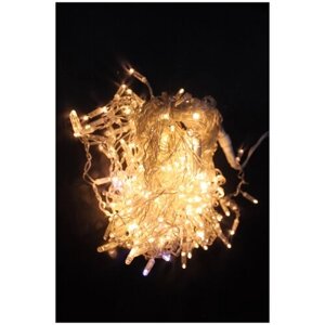 Гирлянда Айсикл-лайт (бахрома) 5x0.7 м, 250 диодов,200 диодов теплых белых, постоянного свечения