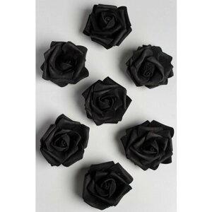 Головки цветов "Роза" 6 см (30 шт) SF-2101, черный