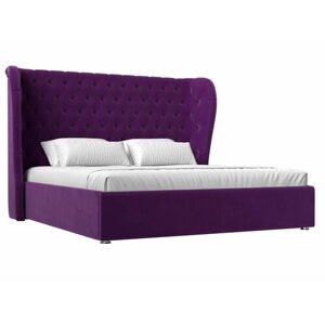 Интерьерная кровать Далия 160, Микровельвет фиолетовый