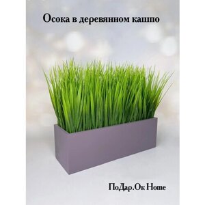 Искусственная осока в ящике для дома и офиса, ПоДар. Ок Home