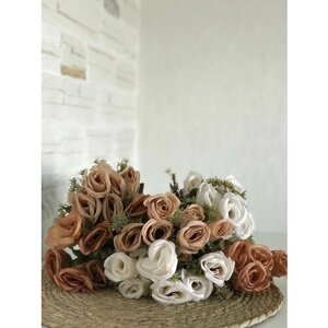 Искусственные цветы Букет роз для декора