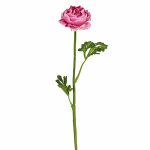 Искусственный цветок Fiebiger Floristik - Ранункулюс, ярко-розовый, 46 см, 3 шт