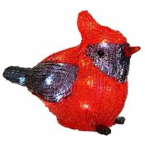 Kaemingk Светодиодная фигура Птичка Кардинал Харли 20 см, 20 LED ламп, на батарейках, IP44 9491072