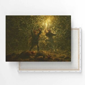 Картина на холсте, репродукция / Жан-Франсуа Милле - Birds-Nesters / Размер 30 x 40 см