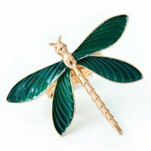 Кольца для салфеток Arya Home Arya Dragonfly 4шт Золотистый, Зеленый