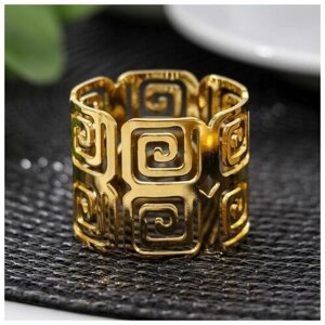 Кольцо для салфетки «Греческий» 43 5 см цвет золотой