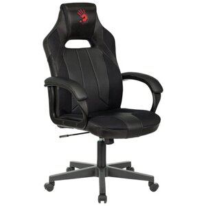 Компьютерное кресло Bloody GC-200 игровое, обивка: искусственная кожа/текстиль, цвет: черный
