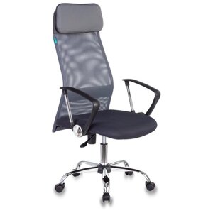 Компьютерное кресло Бюрократ KB-6N офисное, обивка: искусственная кожа/текстиль, цвет: серый TW-12