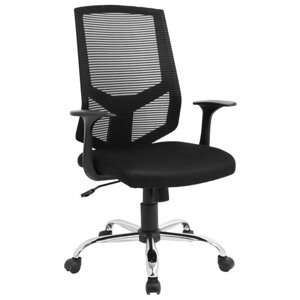 Компьютерное кресло College HLC-1500 офисное, обивка: сетка/текстиль, цвет: черный