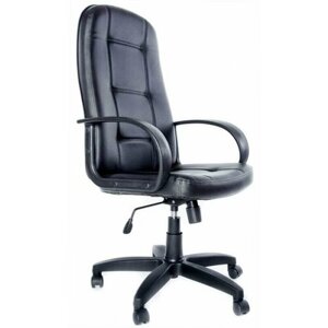 Компьютерное кресло Евростиль Сенатор ультра офисное, обивка: искусственная кожа, цвет: черный