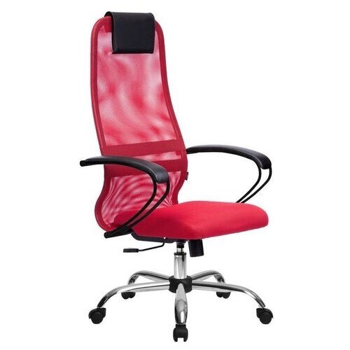 Компьютерное кресло METTA BP-8 CH для руководителя, обивка: текстиль, цвет: красный