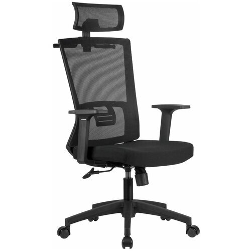 Компьютерное кресло Riva RCH A926 офисное, обивка: текстиль, цвет: черный