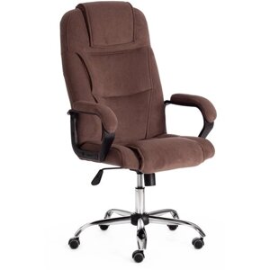 Компьютерное кресло TetChair Bergamo офисное, обивка: флок, цвет: коричневый 6