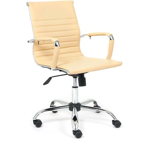 Компьютерное кресло TetChair Urban Low офисное, обивка: искусственная кожа, цвет: бежевый 36-34