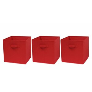 Коробка складная для хранения 31х31х31 см 3шт/Ящик для стеллажа без крышки/Короб
