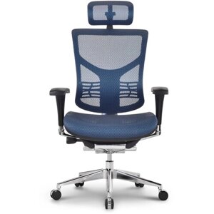 Кресло для руководителя FALTO Expert Star, обивка: текстиль, цвет: синяя сетка
