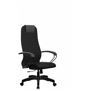 Кресло руководителя Метта SU-BP-10 PL, ткань-сетка черная №20, топ-ган