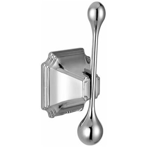 Крючок металлический одинарный универсальный для ванной комнаты, кухни, прихожей ELGHANSA Hermitage HRM-900 круглый, цвет хром