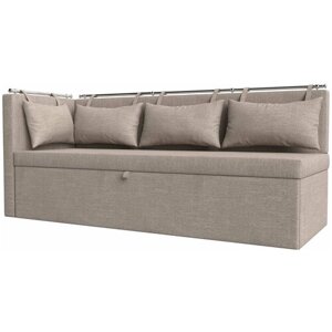 Кухонный диван Метро с углом слева, Рогожка, Модель 115298L