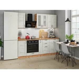Кухонный гарнитур Лофт Nordic Oak, 2200 мм