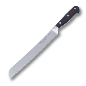Кухонный нож для хлеба Wuesthof 20 см, кованая молибден-ванадиевая нержавеющая сталь X50CrMoV15, 1040101020