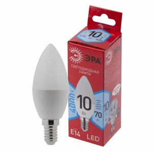 Лампа светодиодная свеча 10Вт Е14 4000К LED B35-10W-840-E14 R ЭРА