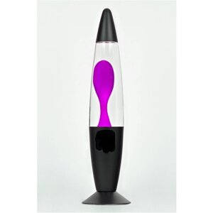 Лава-лампа, 41 см Black, Прозрачная/Фиолетовая