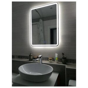 MARTA зеркало с подсветкой LED (600х800) с сенсором на прикосновение
