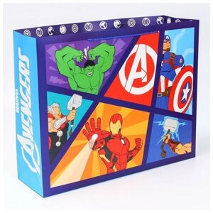 MARVEL Пакет ламинированный горизонтальный, 50 х 40 х 15 см "Avengers", Мстители