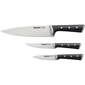 Набор ножей Tefal Ice Force K2323S74, лезвие: 20 см, серебристый/черный