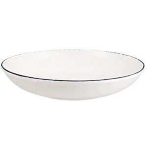 Набор тарелок 2 штуки глубоких, Retro, диаметр 25 см, 1300мл, фарфор, цвет белый, синий, Bonna
