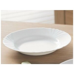 Набор тарелок "CADIX" глубоких круглых, фарфоровых, белых,6 штук