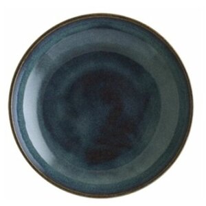 Набор тарелок глубоких 4 штуки, серия Sphere Ocean, диаметр 23 см, фарфор, синий, Bonna